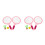 2Sets Plastic Badmintonrackets Set Roze Kinder Sport En 5