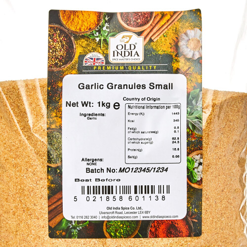 Old India Garlic Granules Small 1kg 1