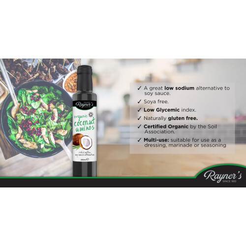 Rayners Essentials Organic Coconut Aminos 250ml-6 Pack 2