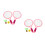 2Sets Plastic Badmintonrackets Set Roze Kinder Sport En 6