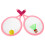2Sets Plastic Badmintonrackets Set Roze Kinder Sport En 3