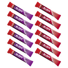 CLIF Bar Bloks Energy Chews - Quick Energy for Cycling and Running - Workout Snack - Multi-flavour 6 x Mountain Berry, 6 x Strawberry - 60g Bars - (12