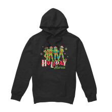 (XL, Black) Teenage Mutant Ninja Turtles Mens Holiday Heroes Christmas Hoodie
