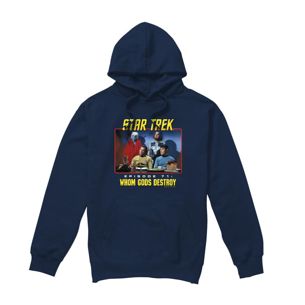 Star Trek (Xl, Navy) Mens Episode 71 Hoodie Blue,Multicoloured