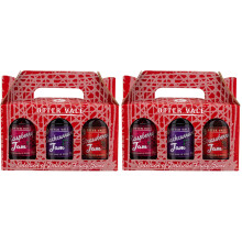 Otter Vale - Jam Gift Pack, three great marmalades each with a generous splash of booze, hand-made in Devon, gluten-free, 945g in glass jars x 3 (Pack