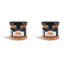 St. Dalfour Orange Fruit Spread Mini 28g ? No Added Sugar, 100% Real Fruit, All-Natural Jam Alternative, Vegan, Gluten-Free, Non-GMO, Made in France -