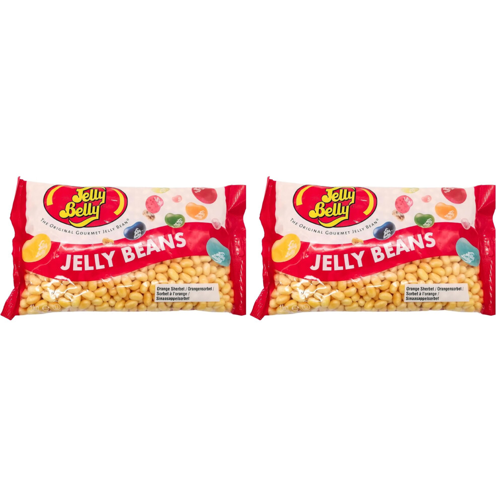 Jelly Belly - Orange Flavour Jelly Beans Bag, 1Kg (Pack Of 2)