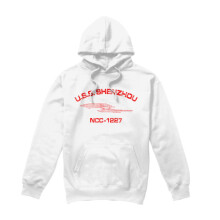 (XL, White) Star Trek Mens Shenzhou Athletic Hoodie