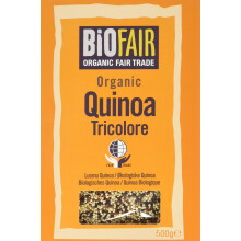 BioFAIR Organic Fair Trade Tricolore Quinoa Grain 500g (Pack of 6)
