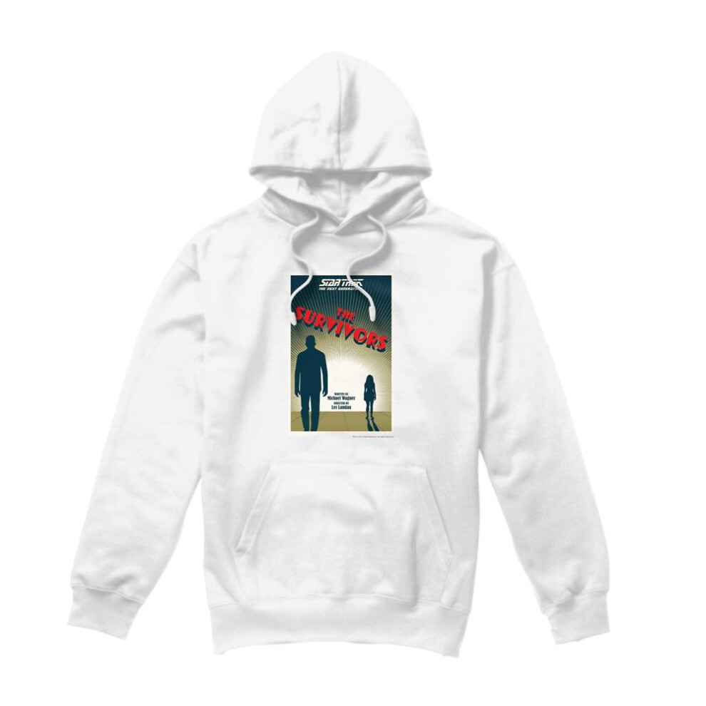 Star Trek (Xxl, ) Mens The Next Generation Season 3 Episode 3 Hoodie White