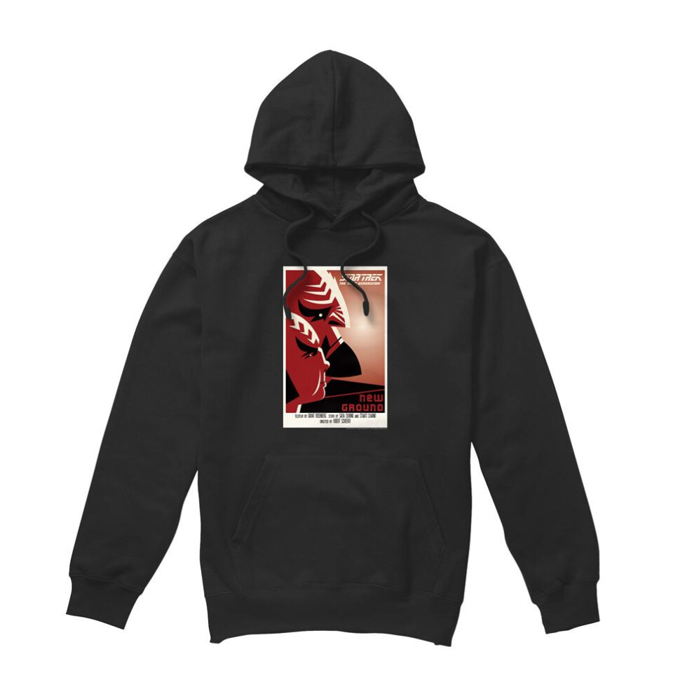 Star Trek (M, Black) Mens The Next Generation Season 5 Episode 10 Hoodie