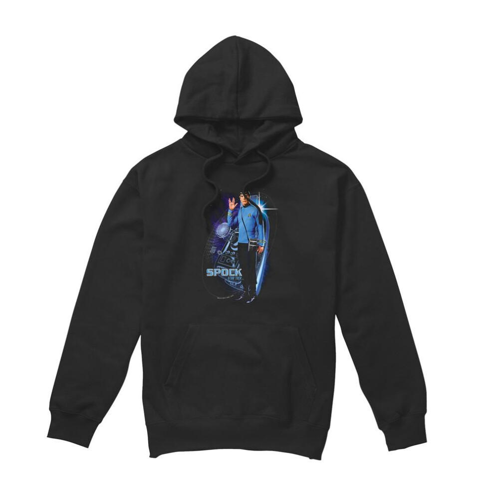 Star Trek (Xxl, ) Mens Galactic Spock Hoodie Black