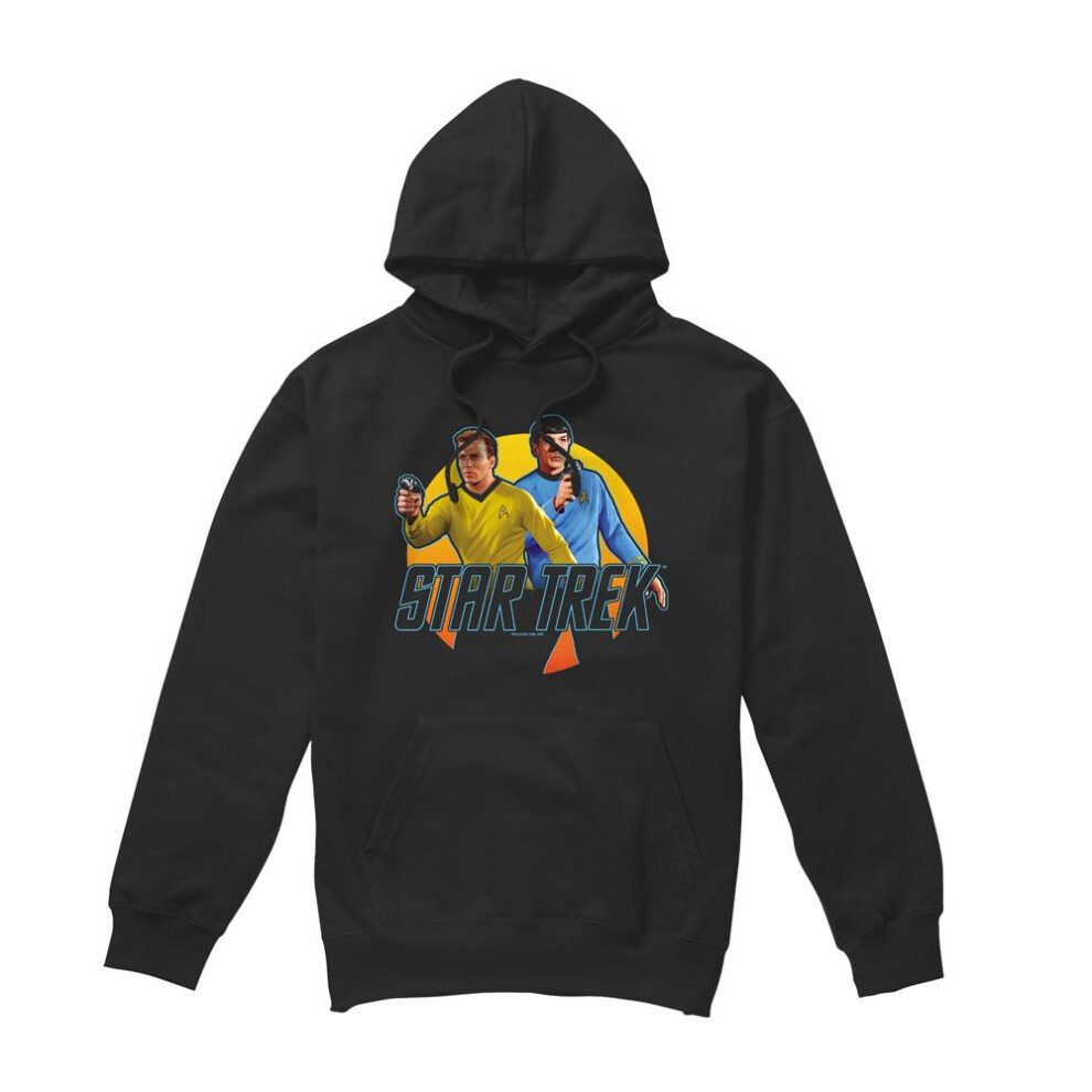 Star Trek (M, ) Mens Phasers Ready Hoodie Black