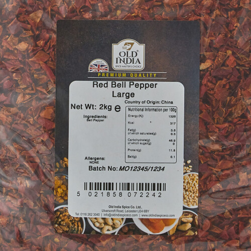 Old India Red Bell Pepper Large 2kg 1