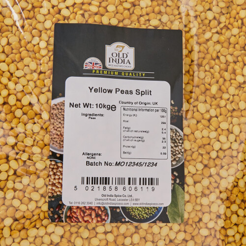 Old India Yellow Peas Split 10kg 1