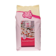 FunCakes Mix for Enchanted Cream Easy to Use, Very Light and Fluffy Snow White Cream, Perfect for Filling and Covering Cakes or as a Topping on