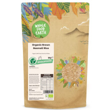 Wholefood Earth Organic Brown Basmati Rice 3 kg, GMO Free, Source of Fibre