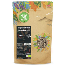 Wholefood Earth Organic Dried Sage Leaves 2 kg | GMO Free | Certified Organic