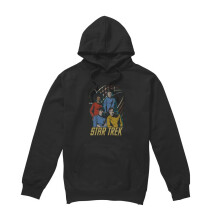 (XL, Black) Star Trek Mens Warp Factor 4 Hoodie