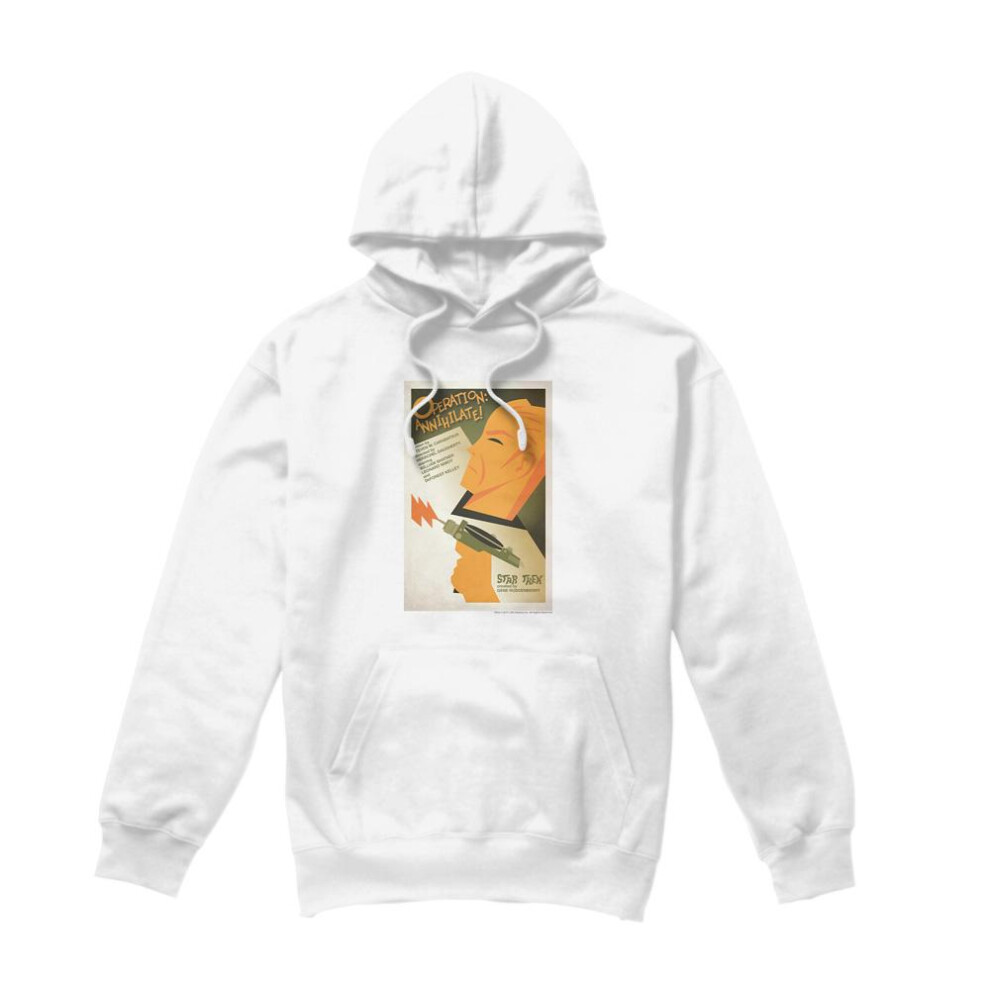 Star Trek (L, ) Mens The Original Series Episode 29 Hoodie White