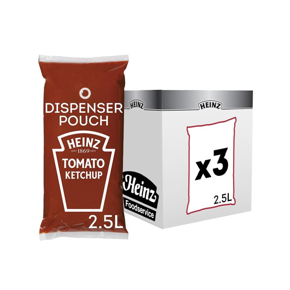 Heinz Tomato Ketchup Sauce-O-Mat Dispenser Pouch 3X2.5lt