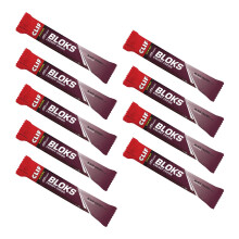 CLIF Bar Bloks Energy Chews - Black Cherry with Caffeine - Plant Based - Quick Energy for Cycling and Running - Workout Snack - 60g Bars (9 Pack)