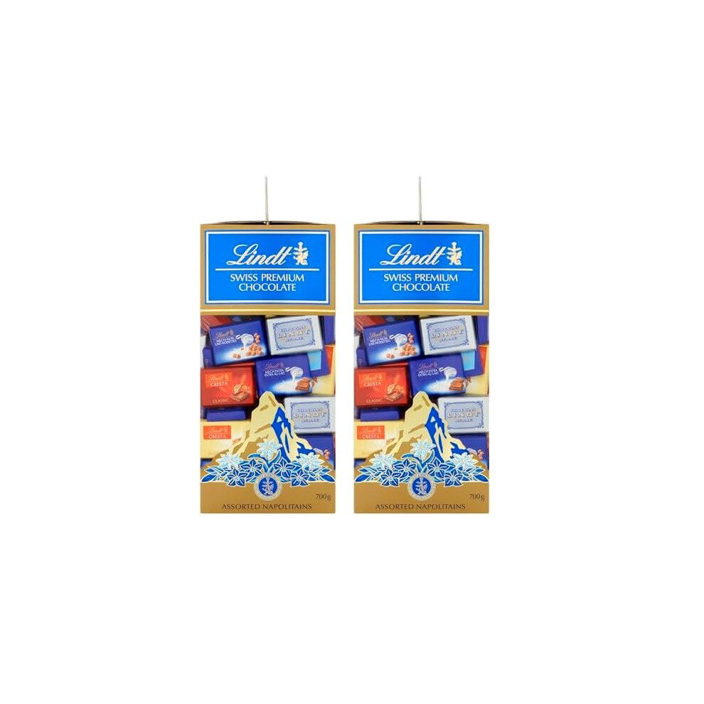 Lindt Swiss Premium Chocolate Assorted Napolitains 700G (Pack Of 2)