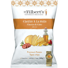 Mr Filberts Chorizo & Cider Crisps, 10 x 125g Bags