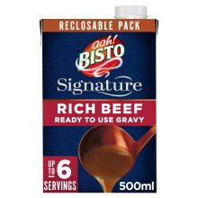 Bisto Signature Rich Beef, Ready to Use Gravy, 500 ml (Pack of 10)