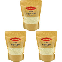 White Quinoa 2.5KG | Whole Grain Quinoa - Ready to Cook Food for Oats and Seeds Recipes - Nutritious Meal with Essential Vitamins, Protein, and Fiber,