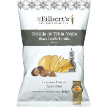 Mr Filberts Black Truffle Tortilla Crisps, 10 x 125g Bags