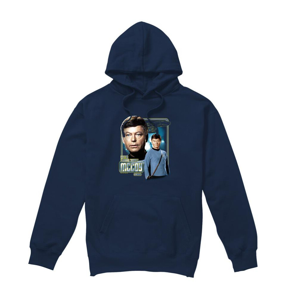Star Trek (Xxl, Navy) Mens Leonard Mccoy Hoodie Blue,Multicoloured
