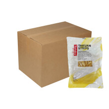 Yutaka Takuan Strips Pickled Radish with Sugar & Sweetener 650g (Pack of 20) | Authentic Japanese Takuan Pickle | Vegan & Gluten-Free