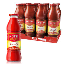 Mutti ? Passata, Sieved Tomatoes, 700g, (Pack of 12)