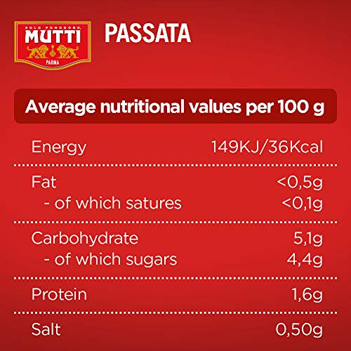 Mutti ? Passata, Sieved Tomatoes, 700g, (Pack of 12) 1
