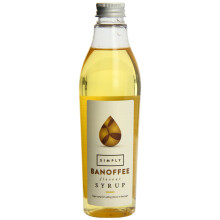 Simply Banoffee Syrup, Vegan & Nut Free Flavoured Syrup for Coffee, Cocktails & Baking (250ml)
