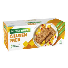 Nutri-Brex Gluten Free Cereal - Delicious High Fibre Low Sugar Breakfast Biscuits (24 per pack, 12 Packs)