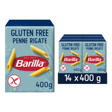 Barilla Gluten Free Penne Pasta ? Authentic Italian Short Cut Pasta Made with Corn & Rice ? Bulk Pack of 14 x 400g packs