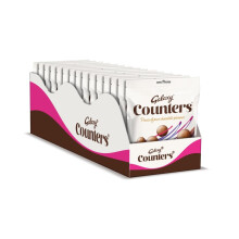 Galaxy Counters Chocolate Pouch Bulk Box, Chocolate Gift, Milk Chocolate, Bulk Chocolate, Movie Night Snacks, 15 x 112g