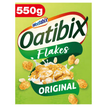 Weetabix Oatibix Golden Oat Flakes, 550 g, Pack of 10