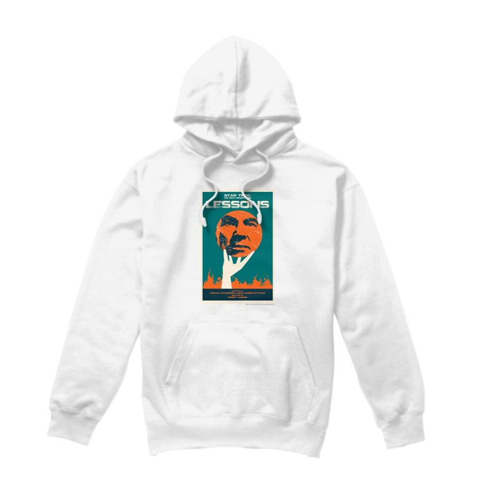 Star Trek (Xxl, ) Mens The Next Generation Season 6 Episode 19 Hoodie White