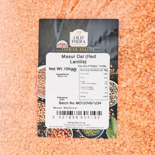 Old India Masur Dal (Red Lentils) 10kg 1