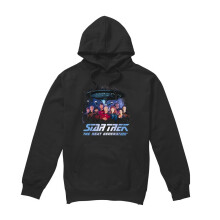 (L, Black) Star Trek Mens Space Group Hoodie