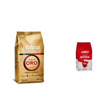 Lavazza Qualit? Oro, 100% Arabica Medium Roast Coffee Beans, Pack of 1 kg & Rossa Qualita Medium Roast Whole Coffee Beans, 1kg