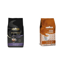 Lavazza Espresso Intenso Barista, Arabica and Robusta Drum Roast Coffee Beans, 1 kg Pack & Crema e Aroma, Arabica and Robusta Medium Roast Coffee