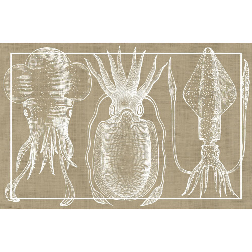VINILIKO Vinyl Carpet, Squid Cuttlefish