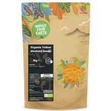 Wholefood Earth Organic Yellow Mustard Seeds 3 kg | GMO Free | Certified Organic