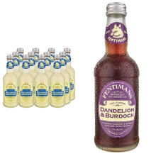 Fentimans Traditional Victorian Lemonade 275 ml (Pack of 12) & 40715 Dandelion and Burdock - 12 x 275 ml