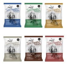 Two Farmers Crisps Mixed Selection Box -Lightly Salted, Salt & Cider Vinegar, Herefordshire Hop Cheese & Onion, Hereford Beef Bullshot, Sausage &