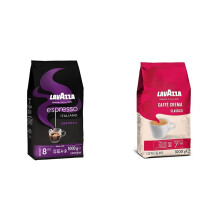 Lavazza Espresso Cremoso, 100% Arabica Medium Roast Coffee Beans, 1 kg Pack & Caff? Crema Classico, Coffee Beans, Arabica and Robusta, Cocoa and Wood